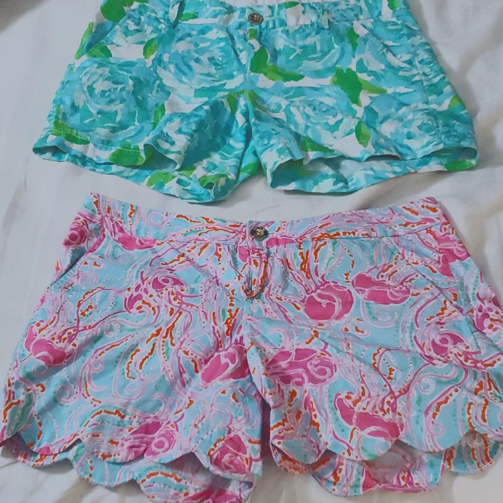 2 Lilly Pulitzer Short Sz 6